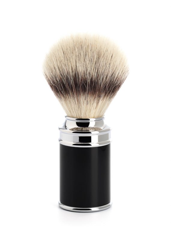 Scheerkwast Silvertip Fibre® - Maat M - Safety Razor in klassieke zwarte look verkrijgbaar via de scheerkist