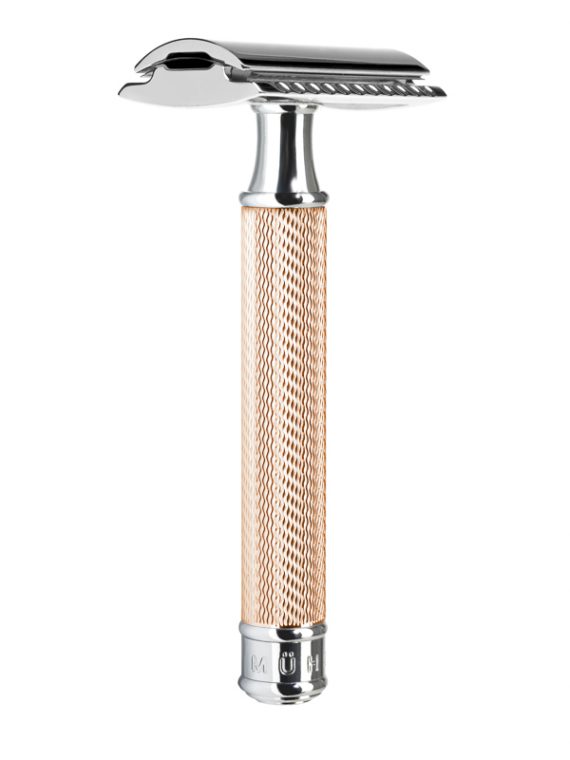 Safety Razor Rosegold Schroefsluiting verkrijgbaar via de scheerkist